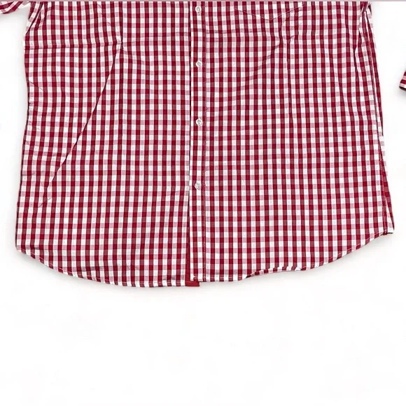 Galaxy By Harvic Red Striped Long Sleeve Dress Shirt Size XL | New - Picture 3 of 6